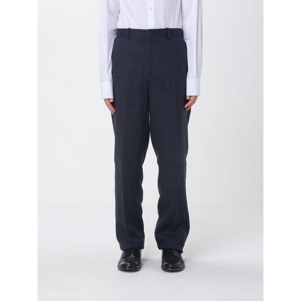 Agnona Men Linen Blend Tailored Trousers Agnona